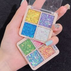 BAOZILAN 4 色ビッグスパンコールアイシャドウ子供の日ジェルキラキラステージメイクキラキラ卸売