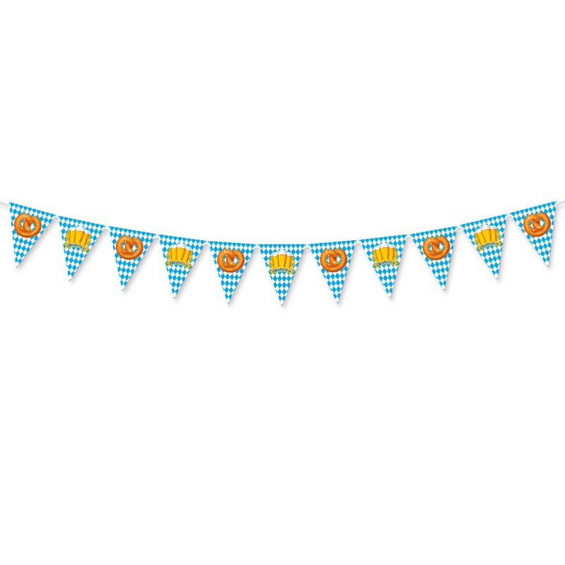 Oktoberfest de octubre decoración de fiesta banderín bandera de tracción decoración de vacaciones diseño al aire libre bandera de tracción