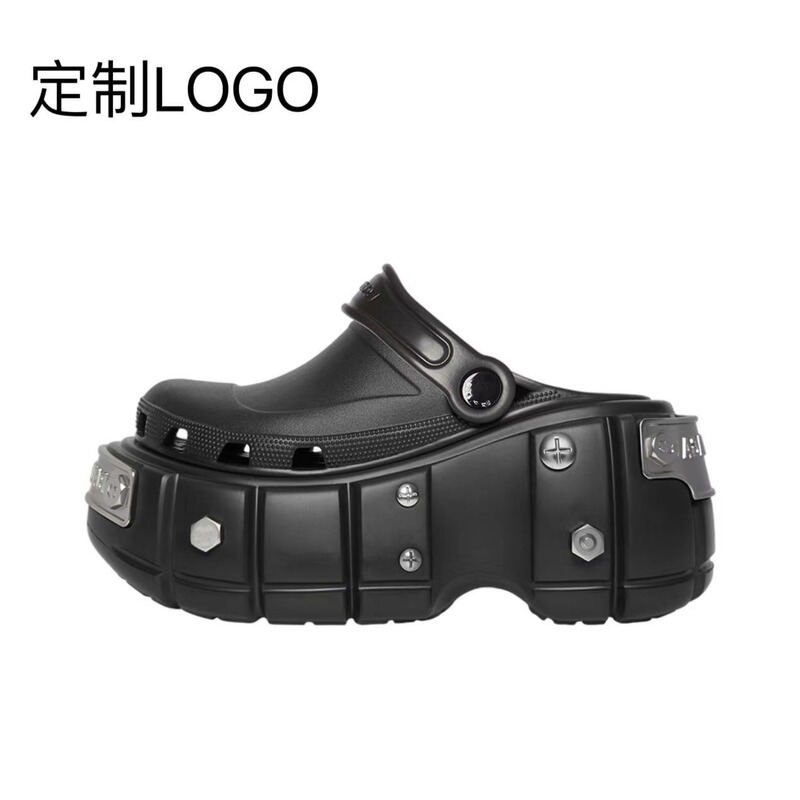 Thick-Soled Garden Shoes, Summer Eva, Thick-Soled Toe-Toe Slippers, Women's Rivet Sandals, Men's Shoes, Export Wholesale