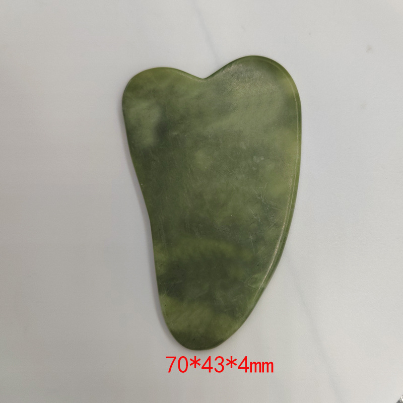 Tablero raspador de jade de cristal rosa natural Tablero raspador de belleza facial de cristal Meridian