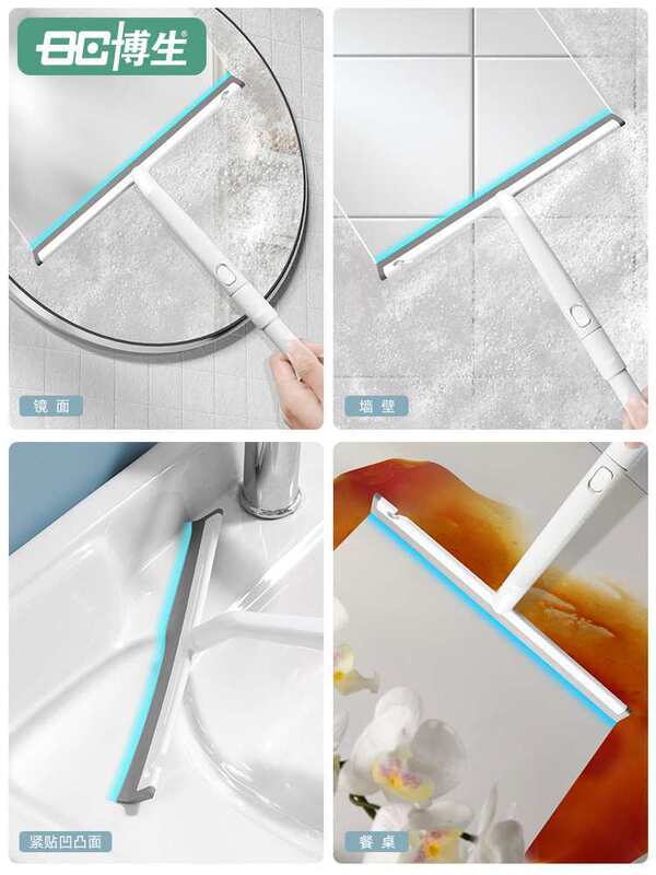 Glass cleaning household scraper wiper high-rise double-sided window cleaning tool telescopic rod cleaning