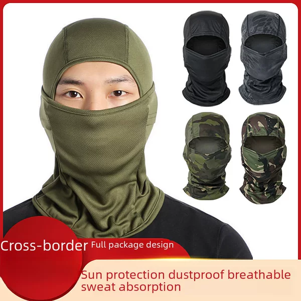 Cross-border Sports Headgear Outdoor Dust-proof Sunscreen Riding Mask Balaclava Hat Summer Tactical Camouflage Mask