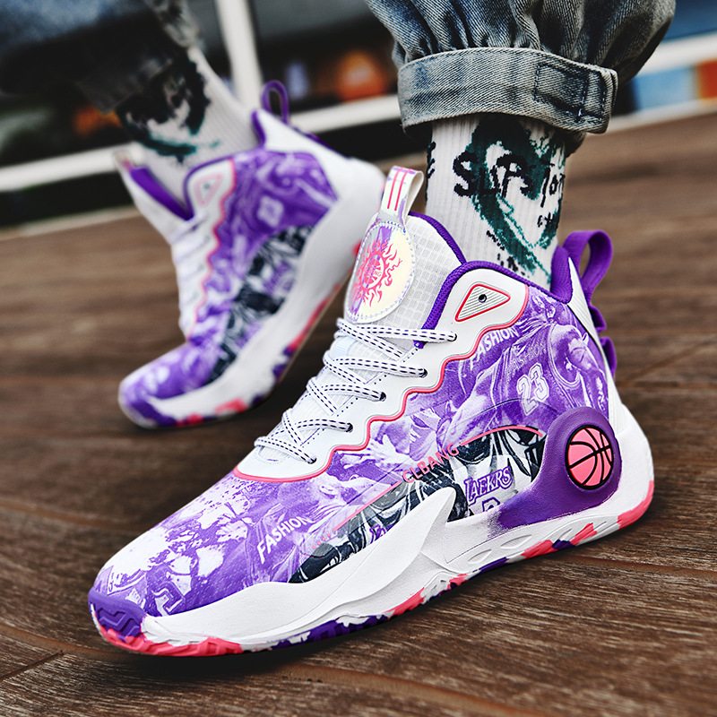 Kobe basketball shoes men's friction sound genuine shock-absorbing breathable children's sports shoes for teenagers student sneakers for women Kobe basketball shoes men's friction sound genuine shock-absorbing breathable children's sports shoes for teenagers student sneakers for women