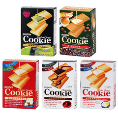 Japanese imported office snacks, Sanyo chocolate cream cheese snacks, Uji matcha sandwich cookies 90g