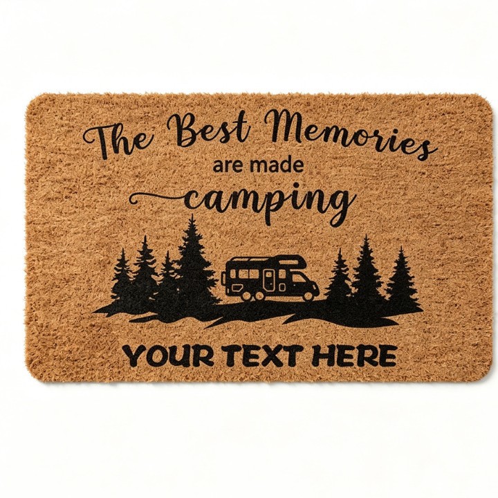 Cross-Border Rv Door Mat, Faux Coconut Palm Carpet, Entryway Dirt-Resistant Mat, Non-Slip, Easy to Maintain, Label and Shipping Available