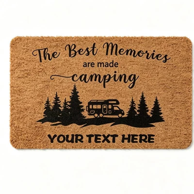 Avtomobil döşəmə paspasları — Carpet, Entryway Dirt-Resistant Mat, Non-Slip - zx-camping-theme-floor-mat-13-4060-imitation-coconut-palm