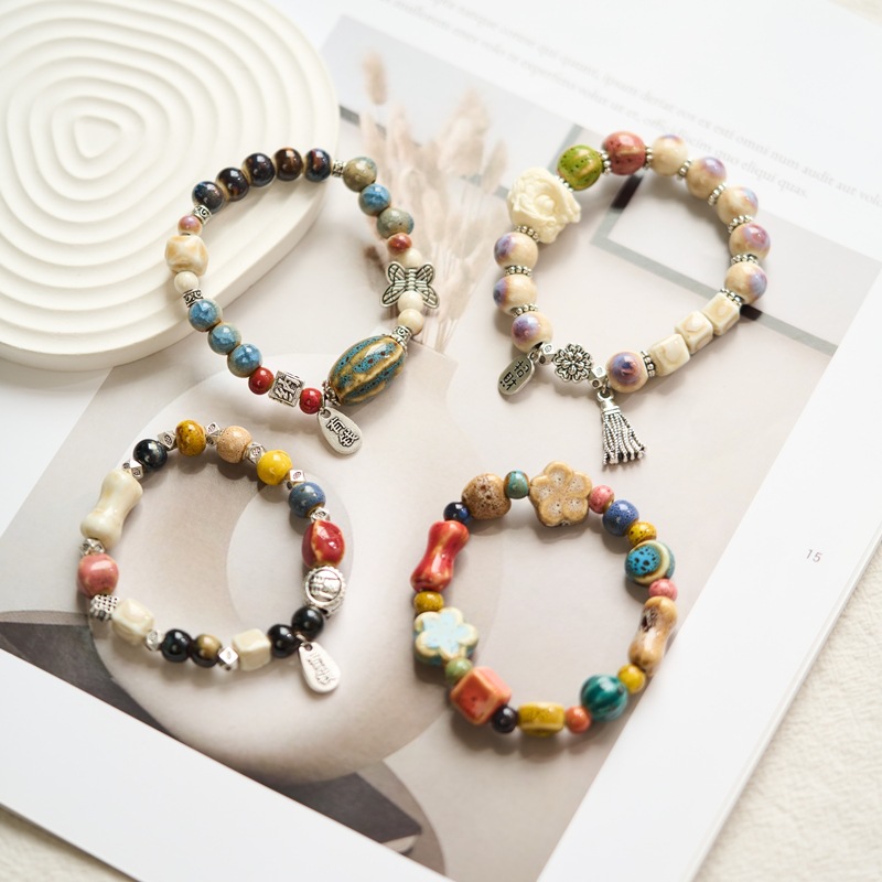 Bracelet Summer Women's High-end Jewelry All-match Hand-woven Fresh Original Simple Best Friend Mori Style New Chinese Style