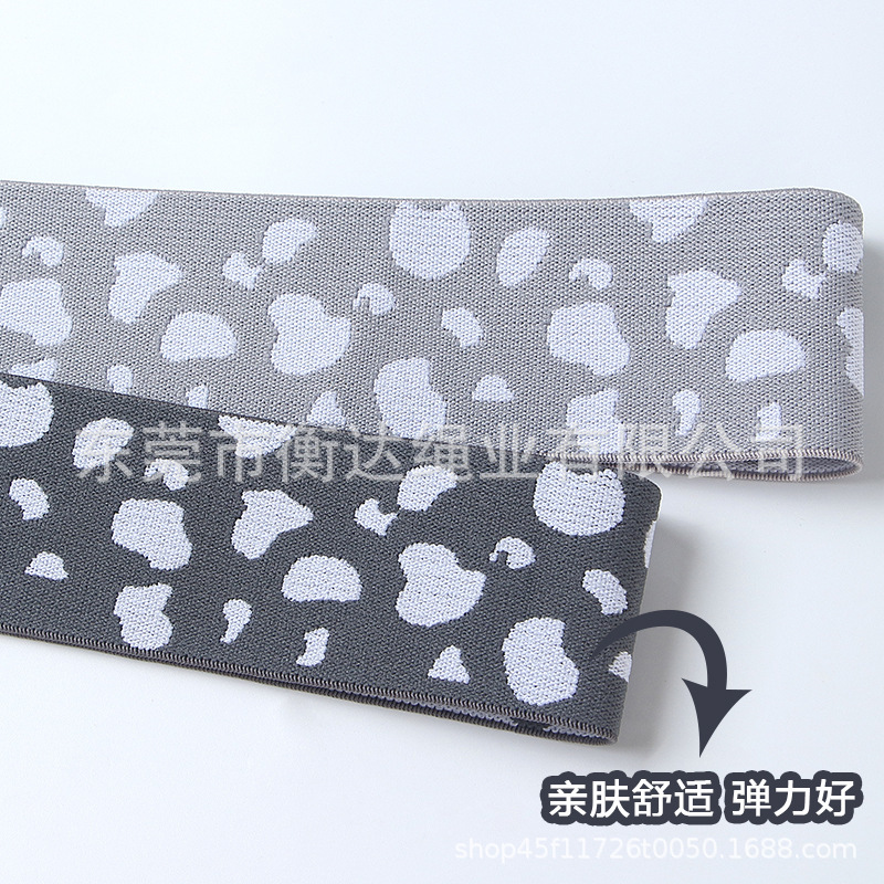 Inventario plano 4.5cm computadora jacquard elástico alta elástica durable pantalones expuestos calzoncillos cintura cabeza de letras