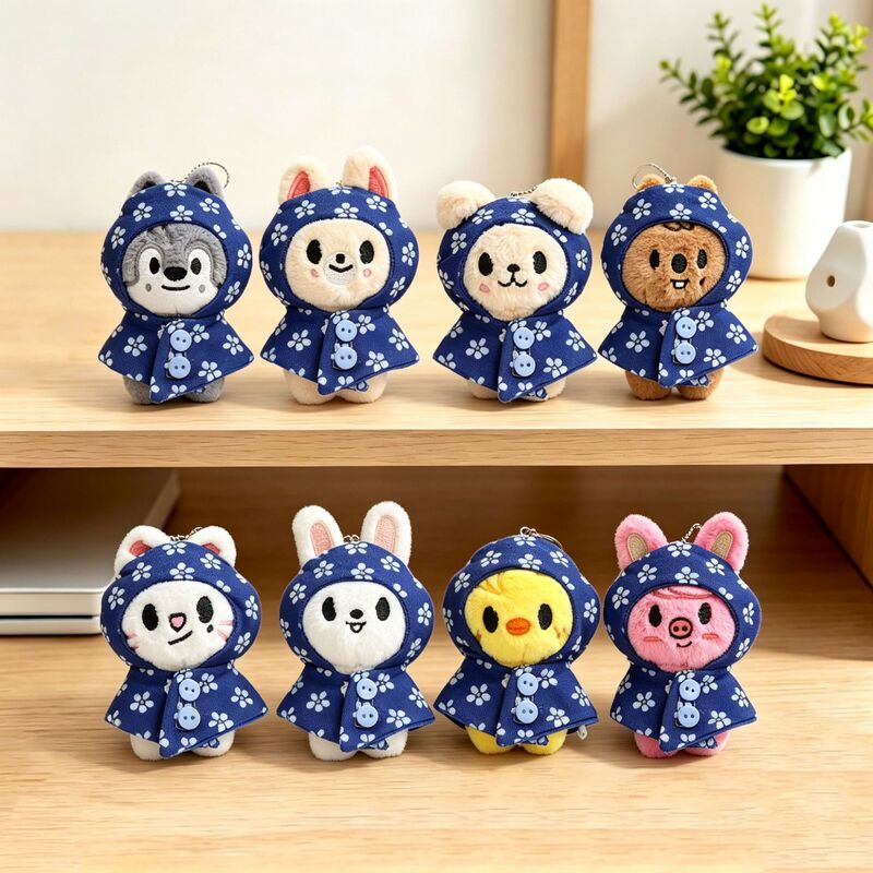 Cross-Border Japanese-Style Cherry Blossom Stray Children's Doll Floral Doll Clothes Cape Doll Accessories Set Doll Keychain Toy Cross-Border Japanese-Style Cherry Blossom Stray Children's Doll Floral Doll Clothes Cape Doll Accessories Set Doll Keychain Toy