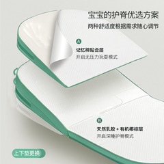 Newborn anti-vomiting slope pillow, baby anti-spill and choked milk lying feeding bed mid-bed pillow, adjustable baby slope cushion