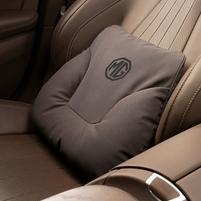 Headrest, Mg Car Headrest - horn-style-mocha-brown-mg-lumbar-support-set