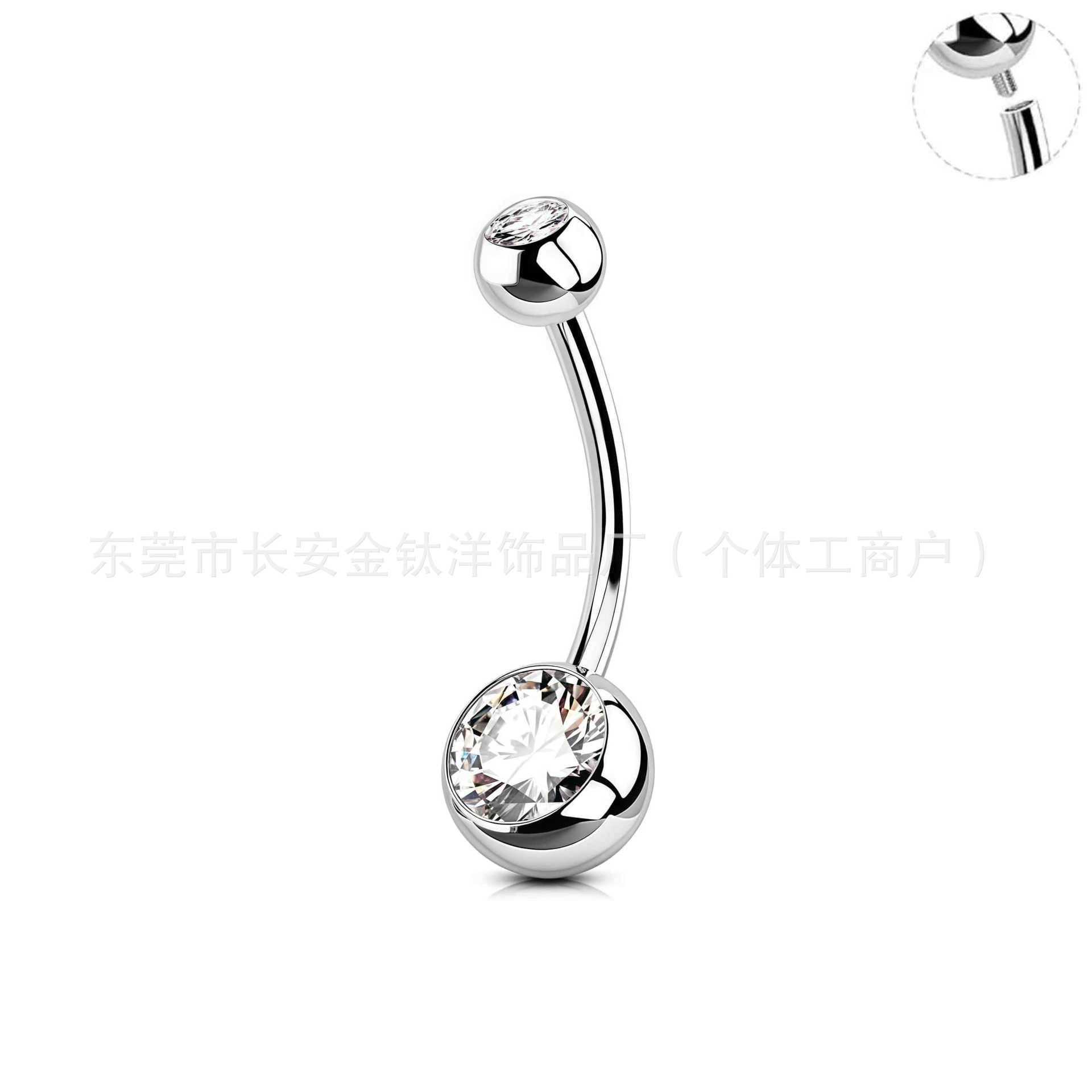 Labret piercing jewelry detail image