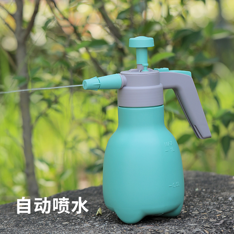 Jardín de plástico jardinería a prueba de explosiones regadera rociador neumático riego multi-carne squeeze riego olla