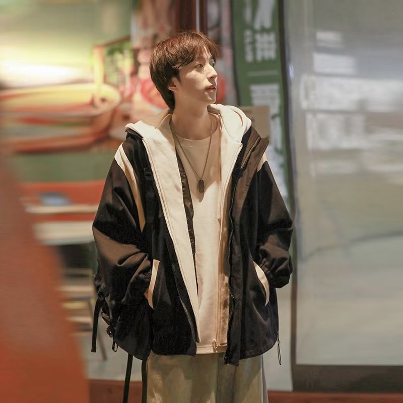 2024 chaqueta para hombres primavera y otoño moda coreana chaqueta de marca de moda casual para hombres otoño salvaje para jóvenes estudiantes ropa