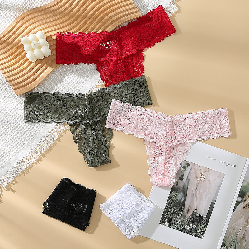 European and American sexy underwear Japanese sexy pure seamless briefs low waist cotton crotch plus size women's thong