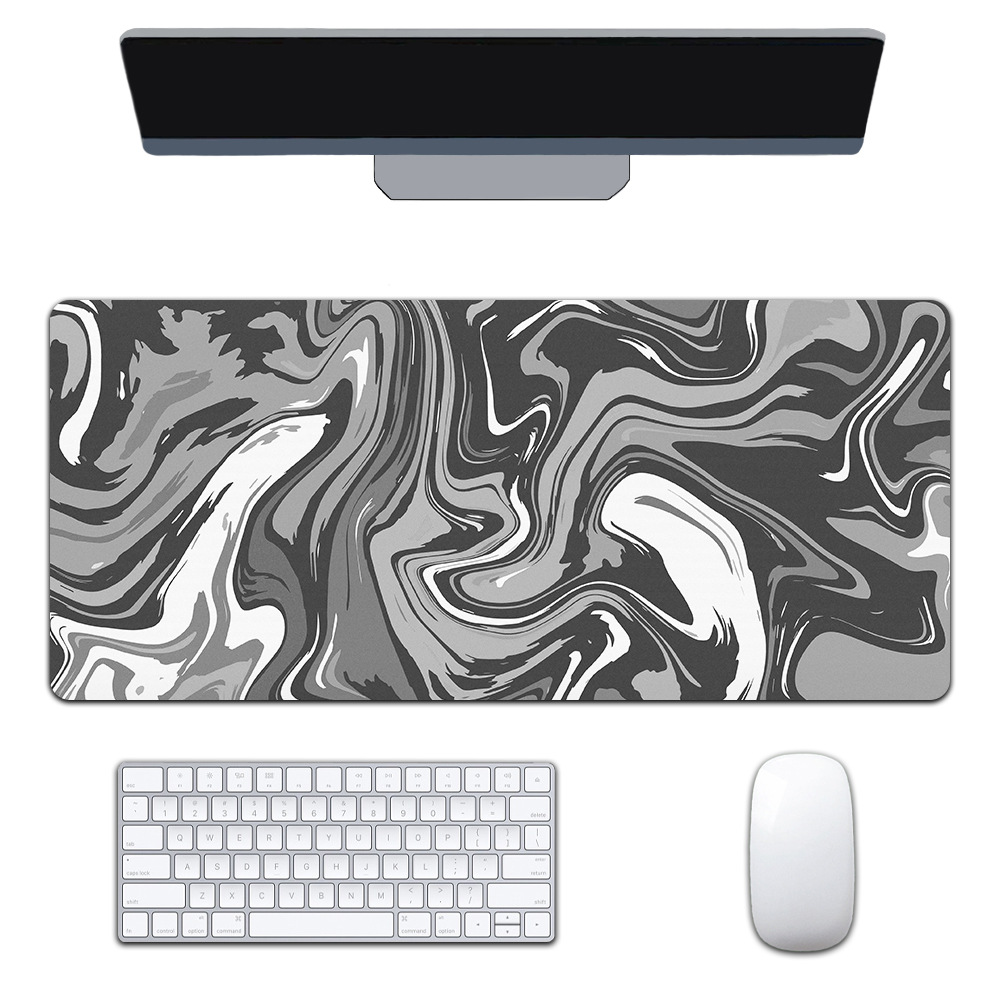 Mapa de calor transfronterizo extra-grande juego engrosado Oficina abstracto viento fluido colorido expansión corrugado mouse pad patrón personalizable