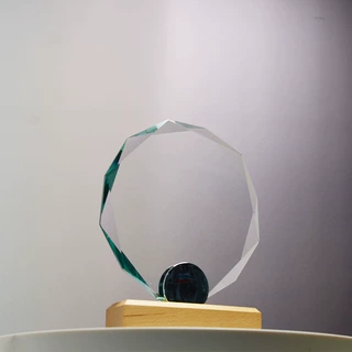 水晶奖杯制做创意实木单位授权奖牌企业年会颁奖优秀员工退休纪念