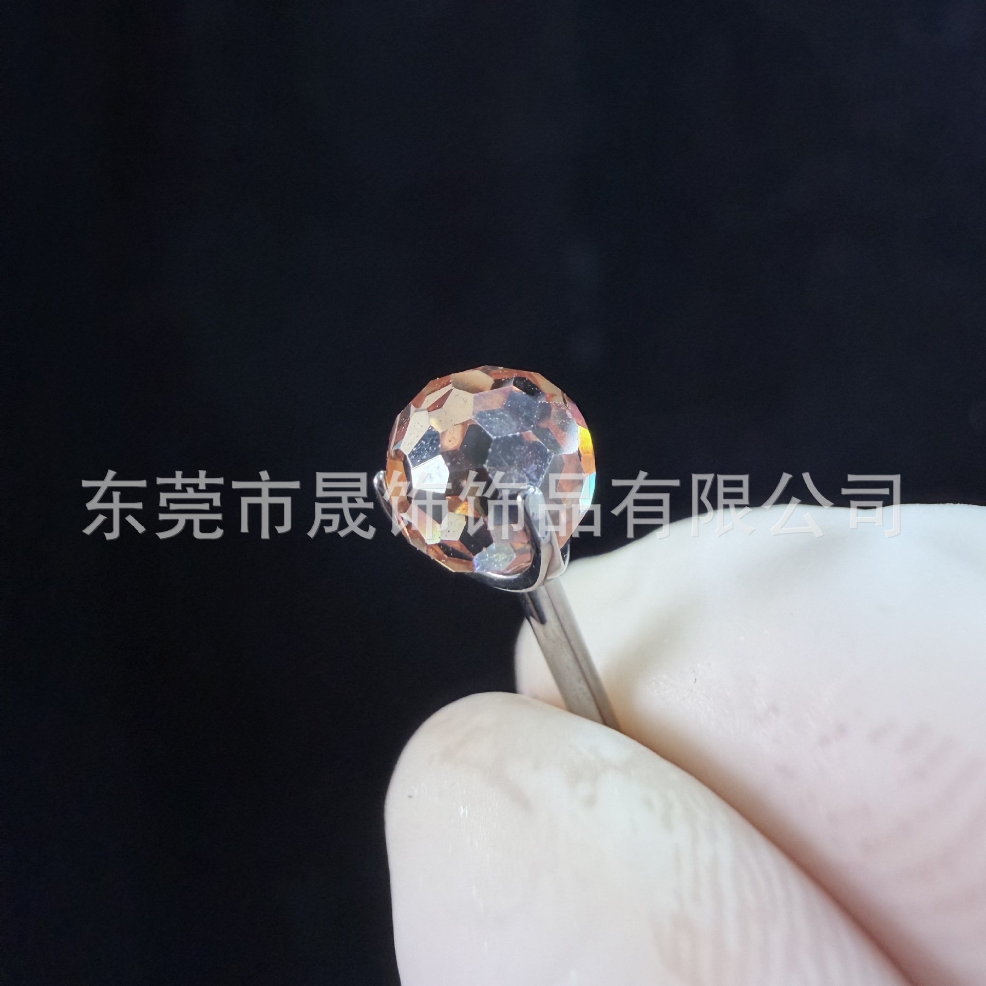 F136 Titanium Cubic Zirconia Ball 小灯泡 Ear Stud Tongue Barbell 超闪蹦迪 Ball Helix Cartilage Stud G23 Implant Grade Titanium Piercing Jewelry