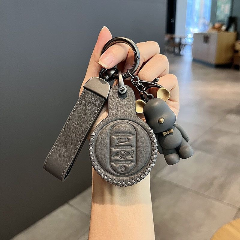 For BMW mini key cover countryman cooper one car protective case buckle bag high-end women