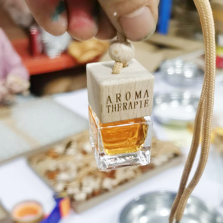 로고가있는 나무 덮개-오렌지