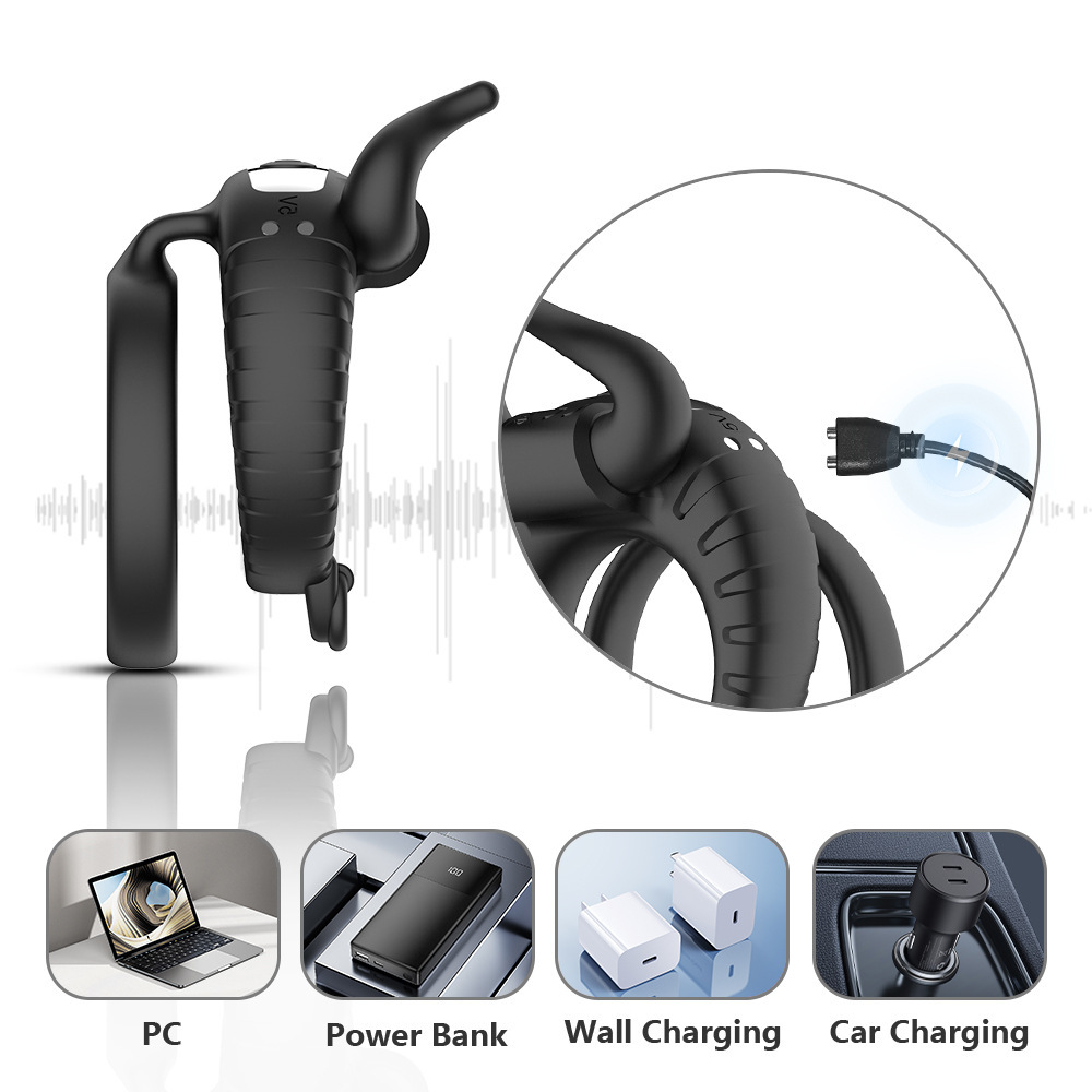 Bull Head Vibrating Ring with Prostate Massager, 10 Frequencies, Magnetic USB Charging — detail image 3