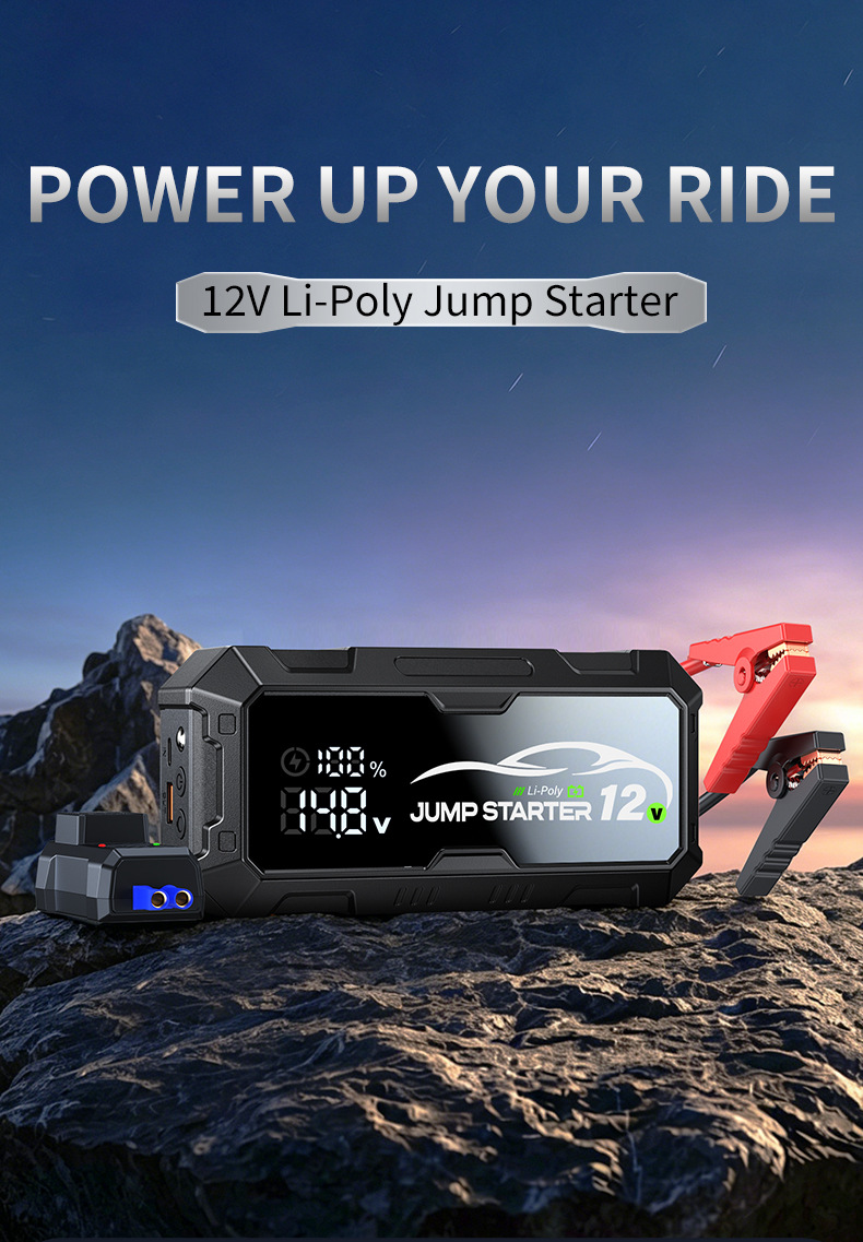 12V Car Emergency Starting Power Supply 1000A Large Capacity Jump Starter with Lighting Function Car Battery Emergency Power Supply
