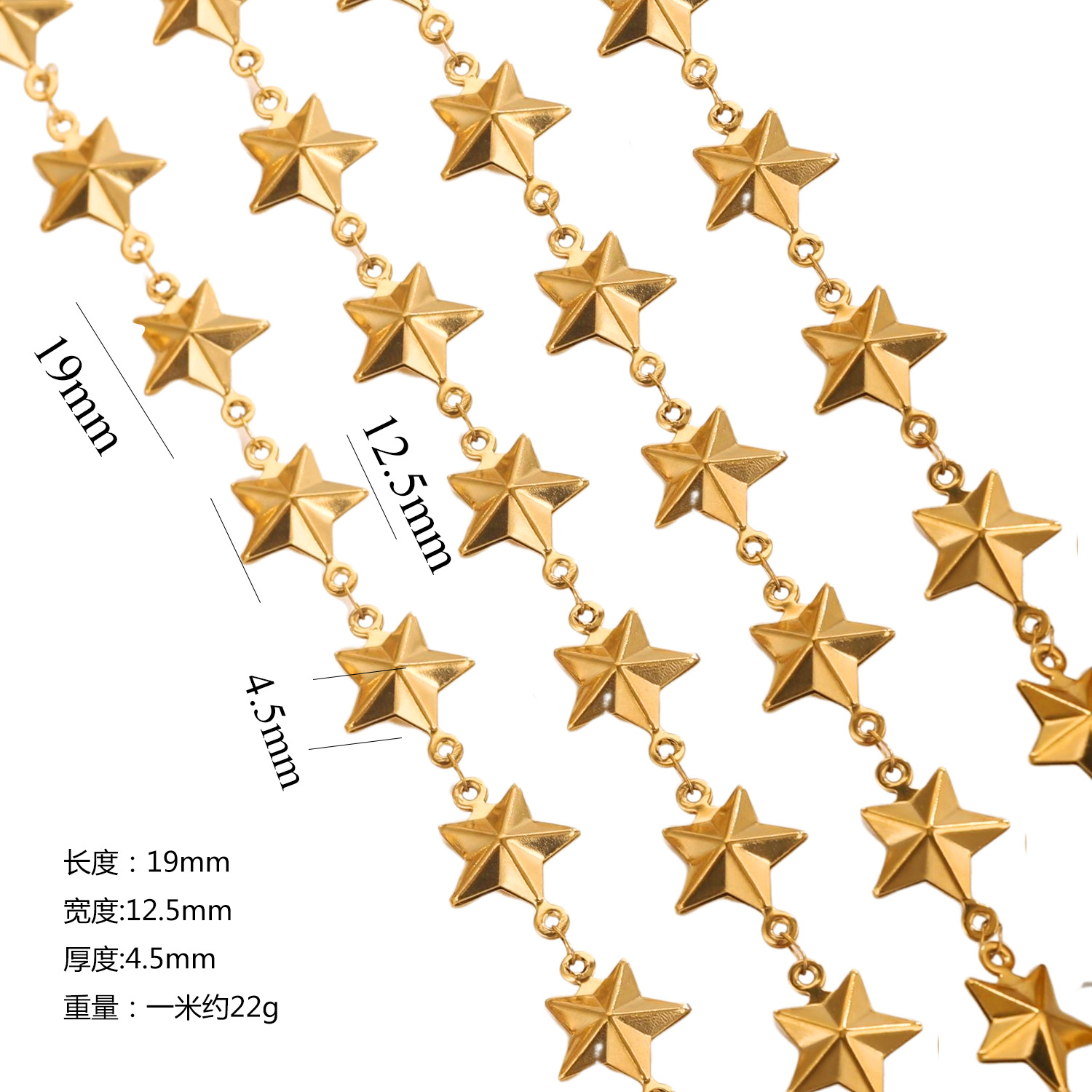 Hip-hop cadena hecha a mano de acero inoxidable hueco mar gotas cruz cadena DIY accesorios joyería al por mayor