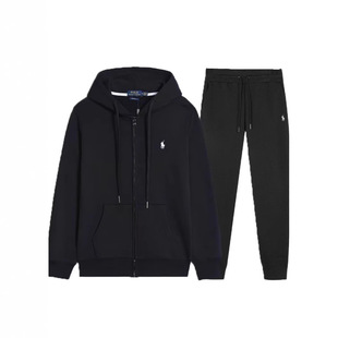 Paul Embroidered Cardigan Sweatshirt for Men and Women, Spring and Autumn Set, Hooded Jacket + Pants, Trendy Versatile Casual Wear