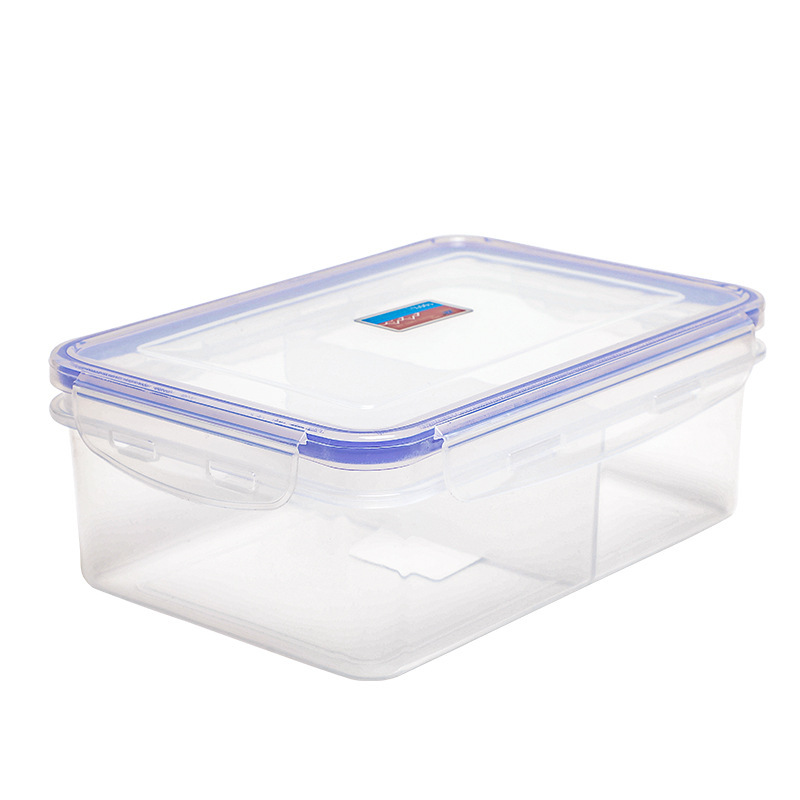 長方形の透明なプラスチックの食品の収納箱の台所の雑穀の分格の密封箱の学生は弁当箱の弁当箱を持っています。|undefined