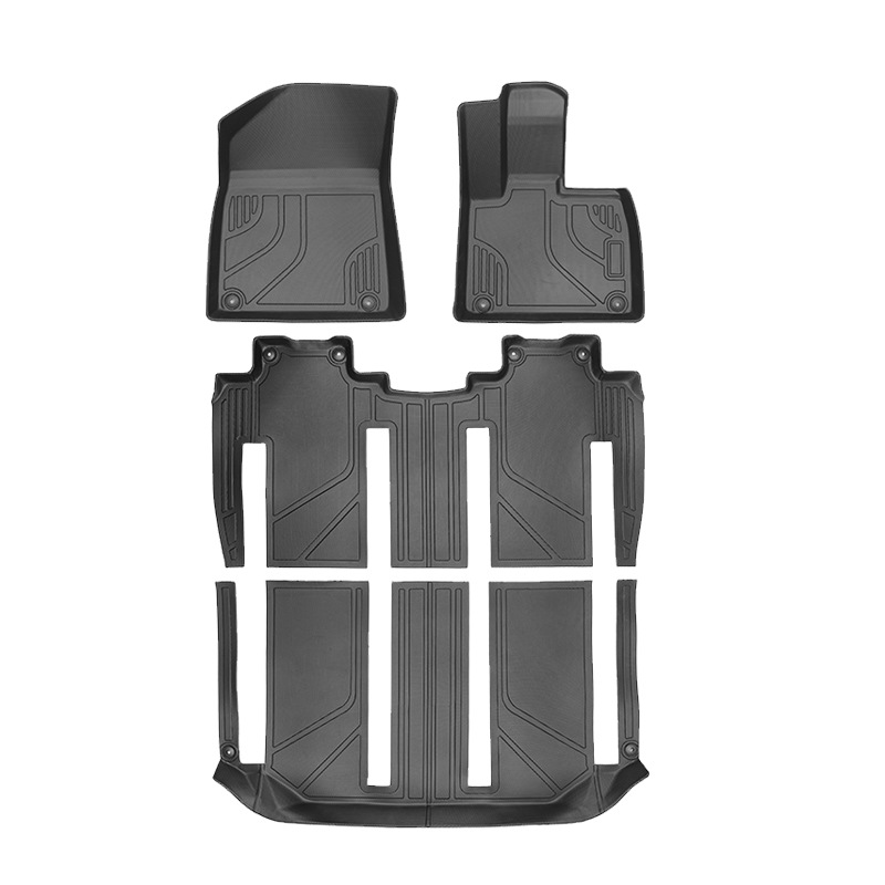 Aplicable a Zeekr 009 FV2024-2025 3D para todo el tiempo TPE almohadilla de pie almohadilla del maletero