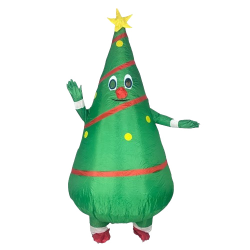 Transfronterizos nuevos trajes de Navidad de Papá Noel Gingerbread Man fiesta cos escenario disfraz accesorios ropa inflable