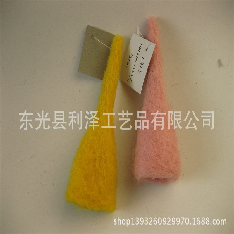 羊毛毡圣诞帽可定戳戳乐产品复活节毛毡帽玩偶帽子