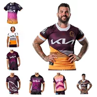 Джерси для регби NRL 2024 Broncos Домашняя и выездная тренировочная одежда Топы с короткими рукавами Толстовки оптом