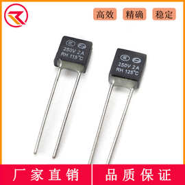 RH方型温度保险丝 2A 3A 85度102度115度125℃ 过热保护熔断器