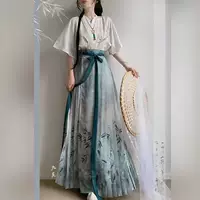 Женская юбка Hanfu в стиле Мин с вышивкой в новом китайском национальном стиле для повседневного лета, тонкая версия, прямая продажа с фабрики.