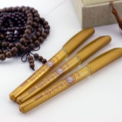 Calligraphy brush for copying scriptures, gold paint brush, golden pen, replacement nib, tracing brush, Buddhist scripture giant, scripture brush for copying Buddhist scriptures, sandalwood type