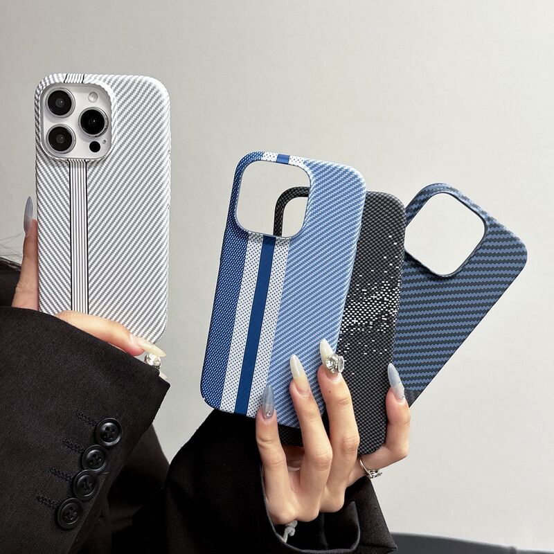Suitable for Apple 17Promax Kevlar Carbon Fiber Texture Phone16Promax All-Inclusive Anti-Fall Mobile Phone Case Suitable for Apple 17Promax Kevlar Carbon Fiber Texture Phone16Promax All-Inclusive Anti-Fall Mobile Phone Case