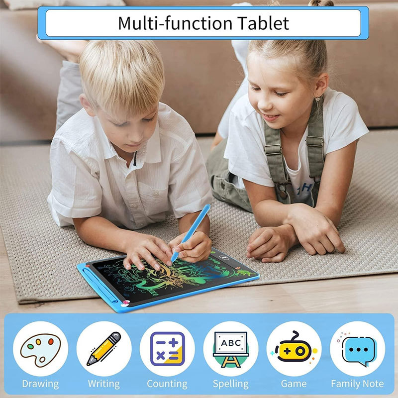 8.5 Pulgada LCD LCD tablero de escritura tablero de dibujo de mensajes pequeños tablero negro colorido para niños tablero de dibujo de graffiti tablero de escritura electrónico