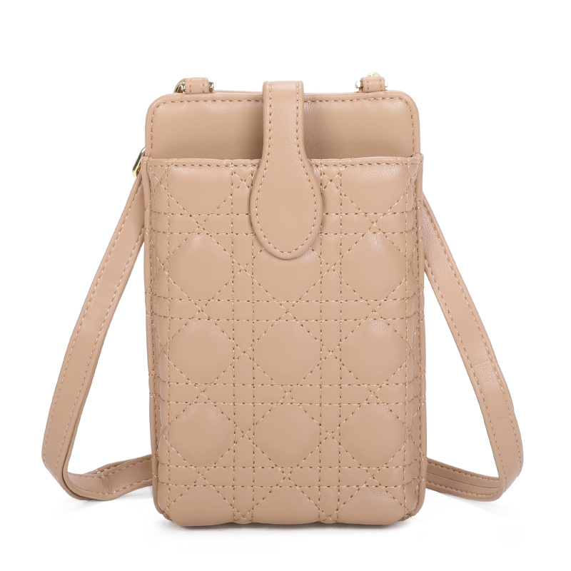 Mini bolso pu verano nuevo bolso de teléfono general japonés y coreano bordado de moda mujer hombro bolso de teléfono