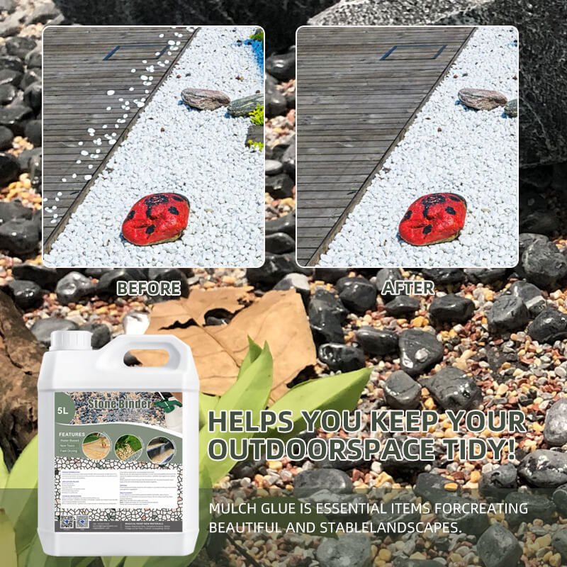 单组分地膜胶白色水性岩石砾石加固粘合剂Mulch glue即用型覆盖胶|undefined