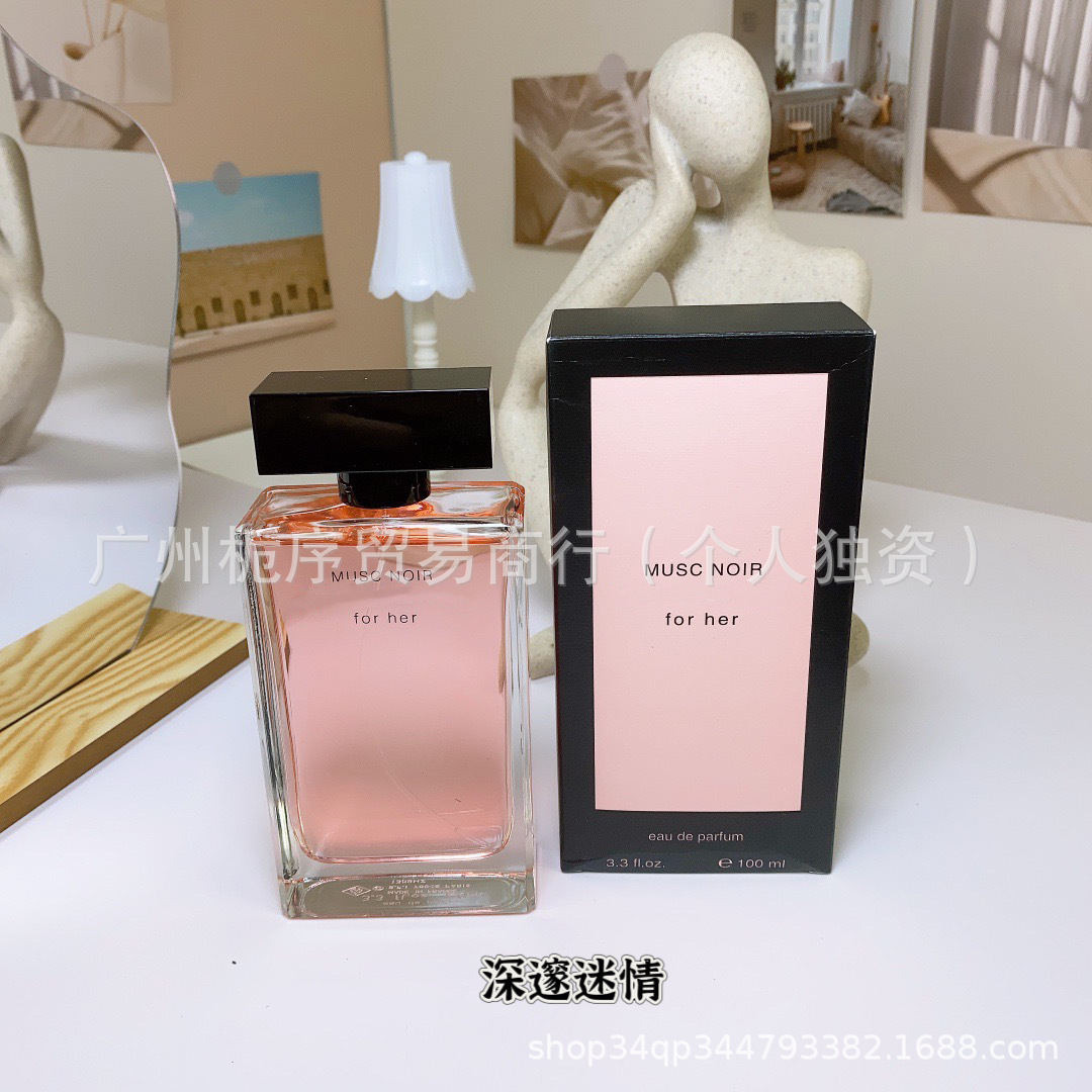 Cross-border foreign trade Naxi perfume powder bottle black bottle white bottle rose red bottle deep musk rose deep passion wholesale