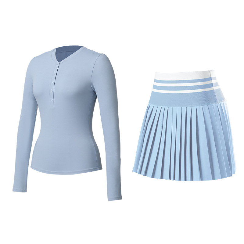 [Set] ropa de yoga de mangas largas, ropa de acondicionamiento físico para mujeres que corren al aire libre, entrenamiento de Pilates ventilado, chaqueta Henry