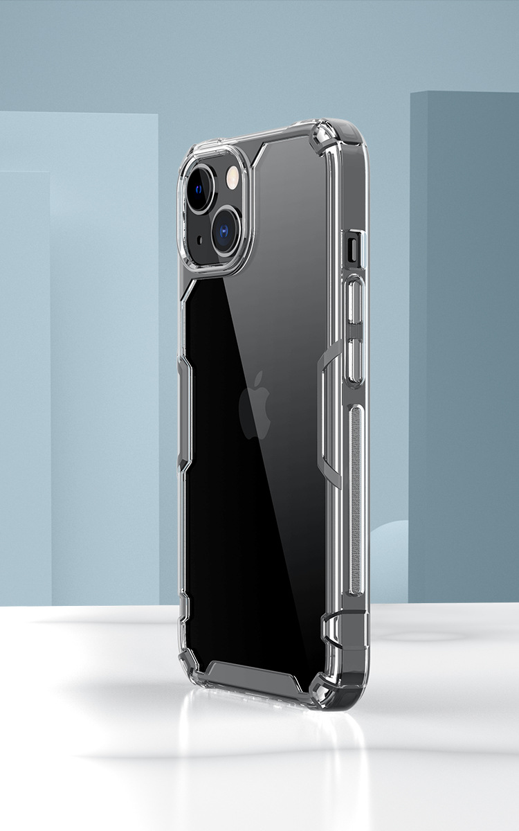 Ốp lưng trong suốt chống sốc viền dày cho iPhone 14 Pro Max — Màu sắc tự nhiên Pro-Màu xanh lam, Màu sắc tự nhiên Pro-Màu Tím chi tiết 14