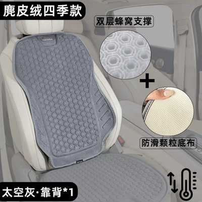 New Summer Ice Silk Latex | Cool pad - thermostatic-suede-fabric-tpe-cold-gel-in-space-gray-front-seat-backrest-comfortable-for-all-seasons
