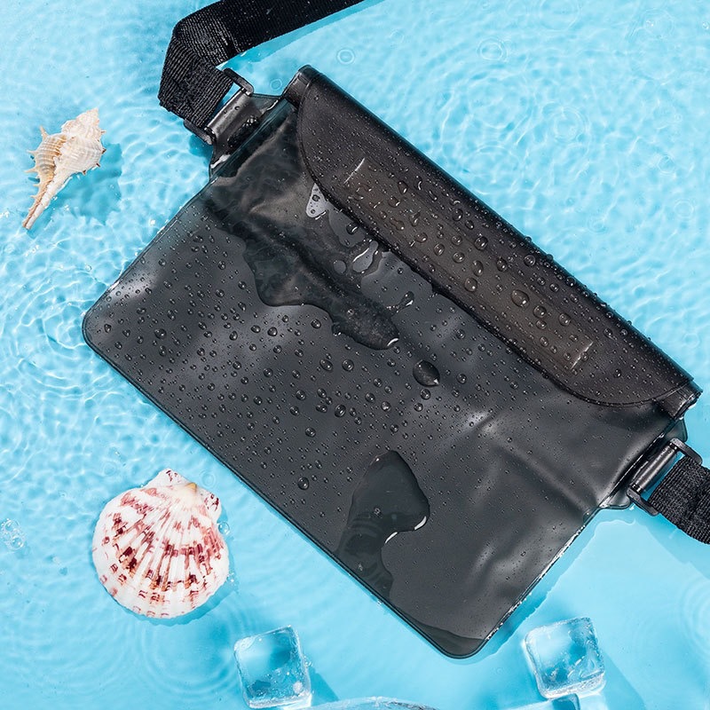 Cross-Border Large Waterproof Phone Bag, Cross-Body Swimming Waterproof Waist Bag, Pvc Drifting Outdoor Sealed Transparent Touch Screen Bag