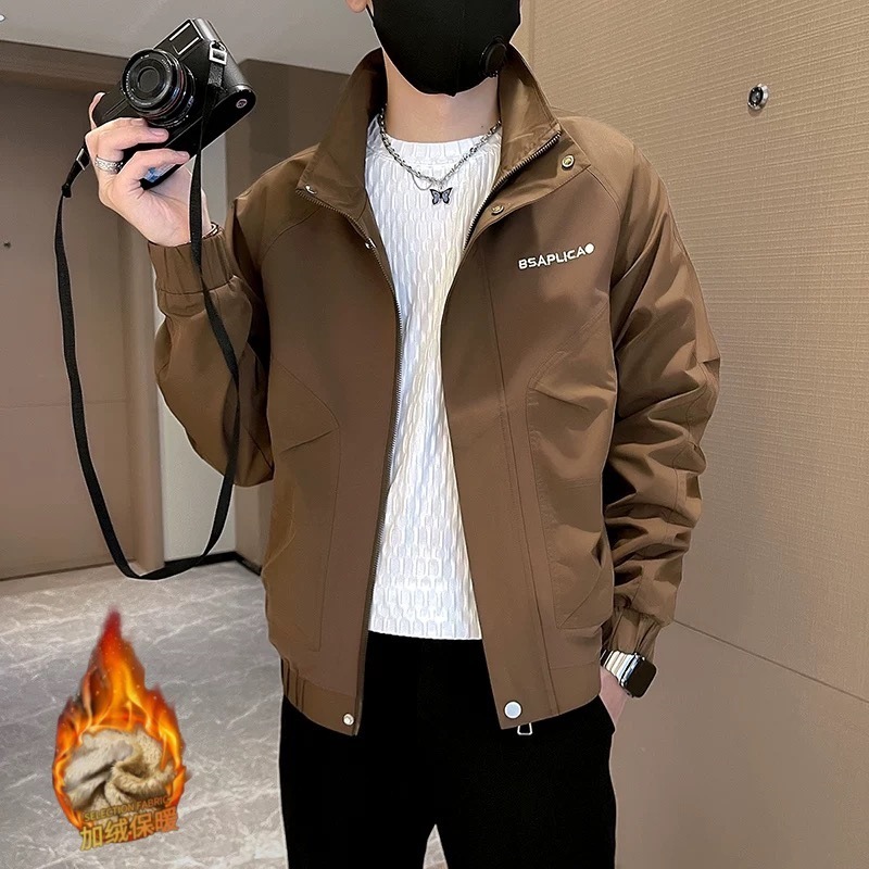 休闲爆款春秋季工装男百搭夹克小众高级感外套潮牌上衣|undefined