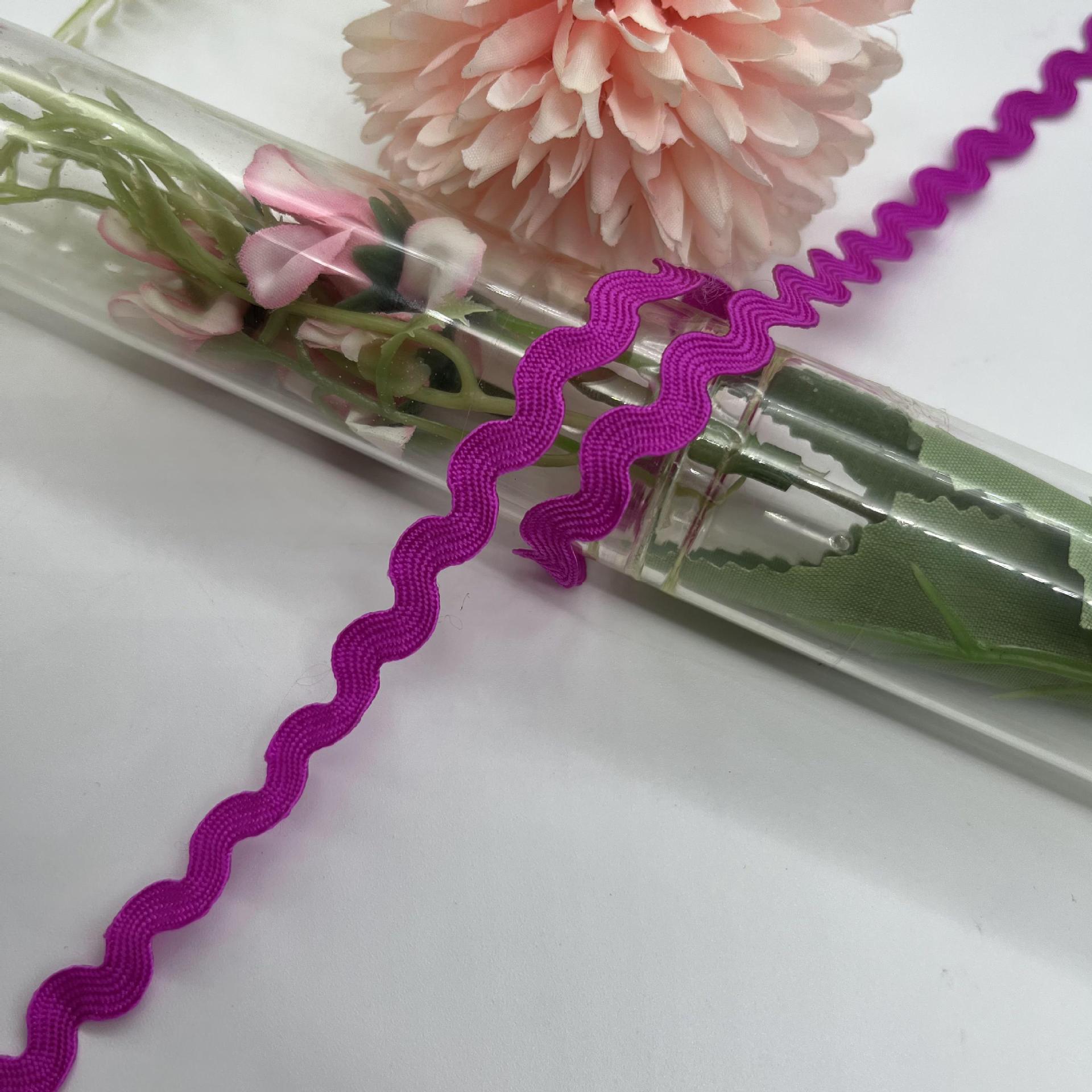 5mm color sólido ondulado en forma de S correas curvas de encaje correas cortinas sombreros ropa para niños vestidos accesorios de boda accesorios de ropa