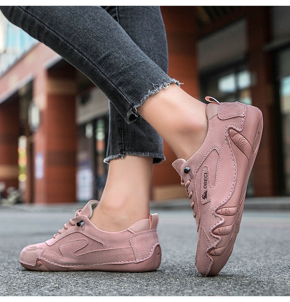 Giày thể thao unisex da thật cỡ lớn, đế bằng, phong cách ngoài trời năng động — 661-3 màu cát, 661-3 màu hồng, 661-3 màu nâu, 661-3 màu trắng chi tiết 10