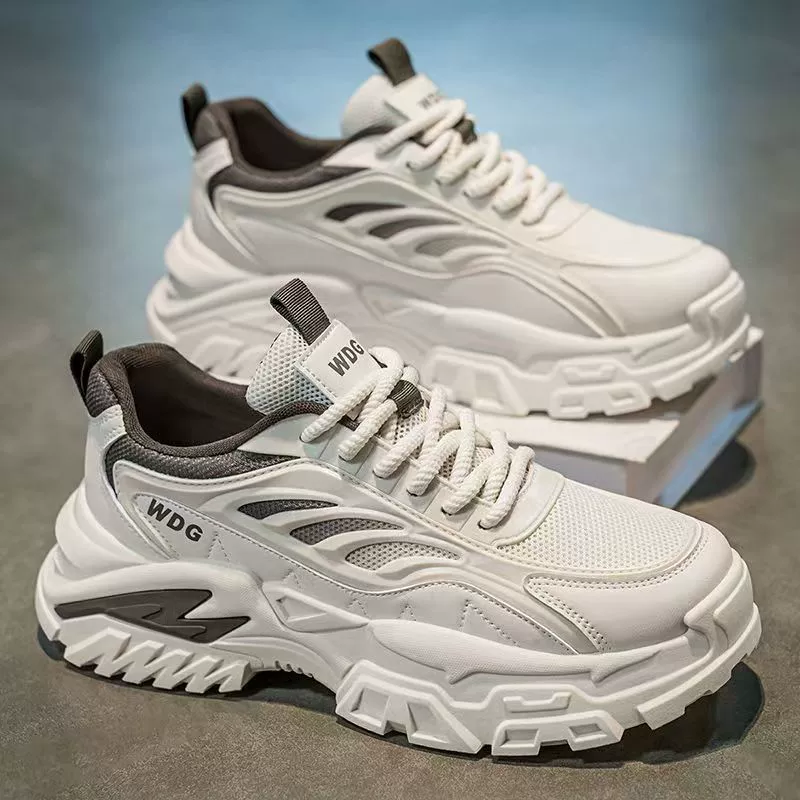 Мужские кроссовки в стиле «dad shoes», новые зимние универсальные повседневные кроссовки для бега 2025 года, мужские повседневные спортивные кроссовки на толстой подошве