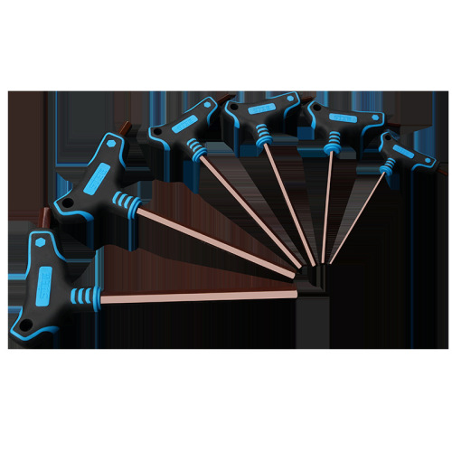 444Z wholesale tools crutch type hexagonal torx flat head S2 ball head labor-saving T-shaped hexagonal torx wrench 6